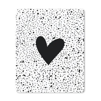 Produktbild von MuchoWow® Mauspad Mousepad Herz - Design - Weiß 30x40 cm - Mousepads - Maus Mat - Pad - Mausunterlage - Mausmatten