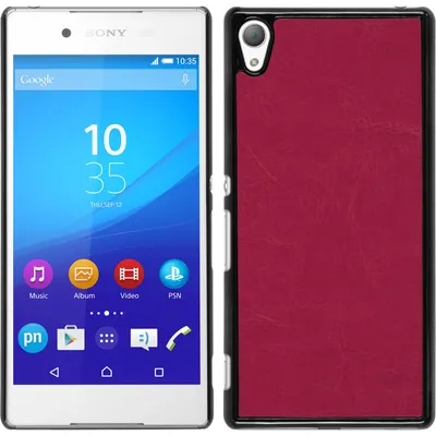 Produktbild von PhoneNatic Case kompatibel mit Sony Xperia Z3+ / Plus - Hülle pink Lederoptik Hard-case + 2 Schutzfolien