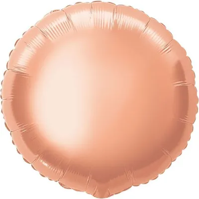 Produktbild von Roségoldener Runder Folienballon, ca. 50 cm Durchmesser