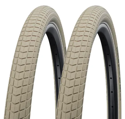 Produktbild von 2x Schwalbe Big Ben 55-559 creme Drahtreifen K-Guard 26x2.15 Fahrradreifen