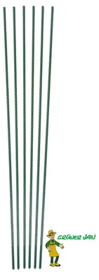 Produktbild von 6x Metall Blumenstab 1m Blumenstütze Tomatenstab Rankhilfe Pflanzstab Rankstab