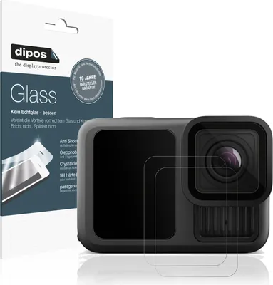 Produktbild von 2x Schutzfolie für GoPro Hero 13 matt - Anti-Shock 9H Folie dipos Glass Kunststoffglas