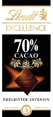 Produktbild von Lindt Excellence 70% Cacao Edelbitter Intensiv Tafel 100g