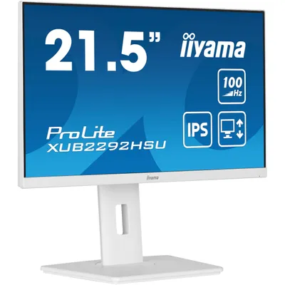 Obrázek produktu pro iiyama ProLite XUB2292HSU-W6, 54,6 cm (21.5"), 1920 x 1080 px, Full HD, LED, 0,4 ms, Bílá