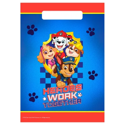 Produktbild von Paw Patrol|amscan 8 Partytüten Paw Patrol