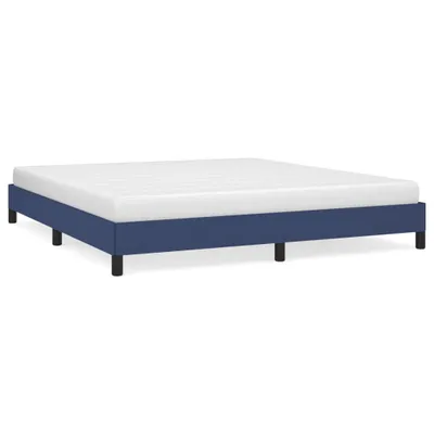Produktbild von vidaXL Bettgestell ohne Matratze Blau 180x200 cm Stoff