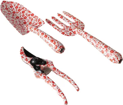 Produktbild von Gartenwerkzeuge als Geschenkset LILLY, Mini-Schaufel, Mini-Blumengabel, Mini-Gartenschere, 3er-Set