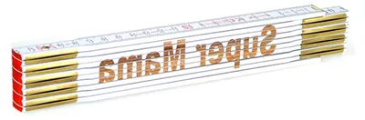 Produktbild von Zollstock mit Gravur "Super Mama" für Geschenke