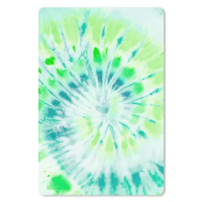 Produktbild von MuchoWow® Mauspad Mousepad Krawattenfärbung - Grün - Blau 18x27 cm - Mousepads - Maus Mat - Pad - Mausunterlage
