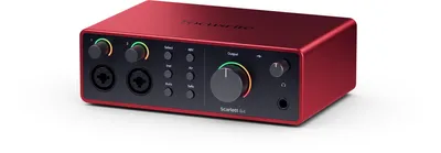 Obrázok produktu pre Focusrite Scarlett 4i4, Desktop, USB, 56 dB, 9 dBu, 3000 ohm, 24-bit/192khz