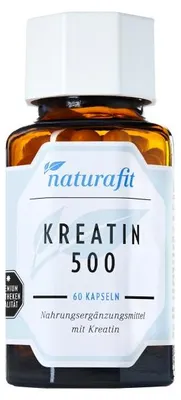 Obrázek produktu pro naturafit Kreatin 500 kapslí, 60 kapslí