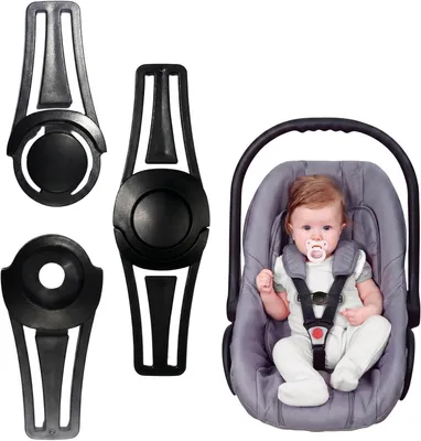 Imagen del producto de Clips de seguridad para cinturón de automóvil, juego de 2 unidades, universales para asientos de niños
