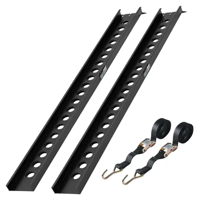 Produktbild von TRUTZHOLM 2 x Auffahrschienen 194 cm Traglast 400 kg Alu schwarz Auffahrrampen Verladerampen