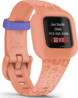Produktbild von Garmin vivofit jr. 3 Peach Leopard