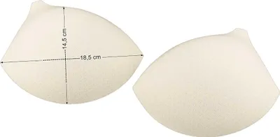 Produktbild von BH Einlagen perforiert creme 1 Paar Einlagen für Bikini Korsett