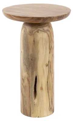 Image de Table d'appoint FURNLUX Fluss Acacia 35 cm / Couleur principale : beige / Dimensions : 35 x 55 x 35 cm