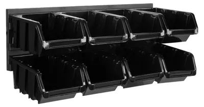 Image de Tablette d'outils - Support mural pour outils - 390 x 130 mm - 8 compartiments de rangement