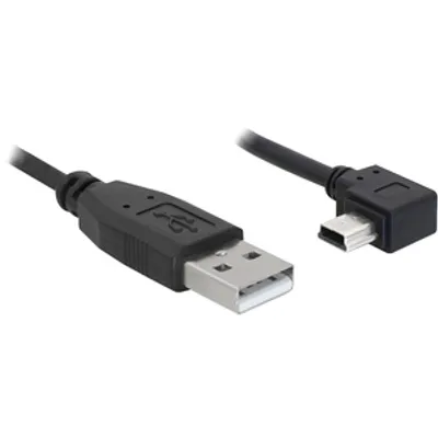 Produktbild von Delock - USB-Kabel - USB (M) zu Mini-USB, Typ B (M) - 5 m - rechts-gewinkelter Stecker