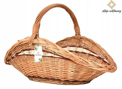 Produktbild von Sklep Wiklinowy Holzkorb Korb für Kamin Brennholzständer 61 cm