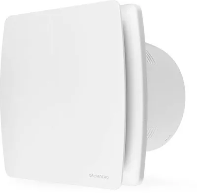 Productafbeelding van Badkamerventilator 150mm met oploop en tegenstroomklep