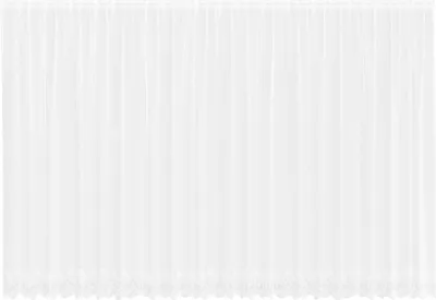 Produktbild von vidaXL Spitzenvorhang mit Vorhängen Floral Weiß 200 x 600 cm Polyester