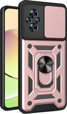 Produktbild von Hülle für Realme C67 4G Magnetische Ring Ständer Halter Dia Kameraschutz TPU Bumper Silikon Schutzhülle Rosa