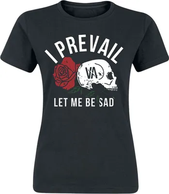 Produktbild von I Prevail T-Shirt Damen Sad schwarz Band-Merch, Bands 100% Baumwolle XL