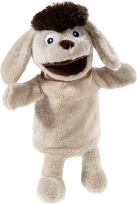 Produktbild von Heunec KG Sandmann und Seine Freunde, Handpuppe Hund Moppi GRS/PET Plüsch