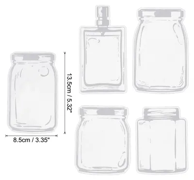Produktbild von 40Stk Durchsichtig Getrocknete Blumen Lesezeichen Klar Gepresste Blume Lesezeichen Wunschflasche Sticker fš¹r Selbstgemachte Blume Seite Klemmen Lesezeichen Stil 12