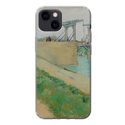 Produktbild von MuchoWow® Handyhülle Schutzhülle Hülle für iPhone 13 mini Die Brücke von Langlois - Vincent van Gogh Silikon Softcase Handy Hülle - Softcase