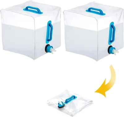 Produktbild von Wasserkanister 20 l, 2 Stück, BPA-frei, mit Hahn, für Camping