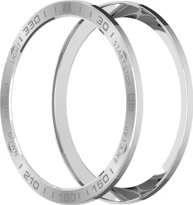Image de INF Lunette de Protection en Acier Inoxydable pour Garmin Quatix 8 - 2 Pièces Gris Argenté 47MM