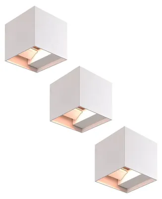Image de HOFTRONIC - Applique murale LED Kansas 7W 660lm IP65 3000K Blanc Lot 3
