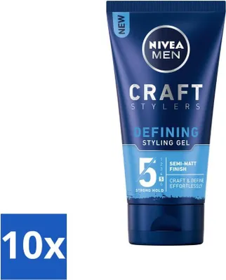 Immagine prodotto di NIVEA MEN - Gel Styling - Finitura opaca - 150 ml - Value Pack - 10 pezzi