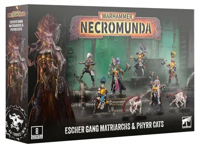 Produktbild von Warhammer: Necromunda - Escher Gang Matriarchs & Phyrr Cats (8 figurek)
