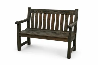 Produktbild von Gartenbank Darwin, 2-Sitzer, 12x61x91 cm, Kiefernholz, Holzbank,, KI-generiertes Bild
