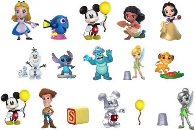 Produktbild von YuMe Toys Disney: 100th Anniversary Serie 1 - Value Edition Suprise Capsules Display (24)