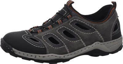 Produktbild von Rieker Slipper gelocht gefloch. Standard in grau, Gr. 40