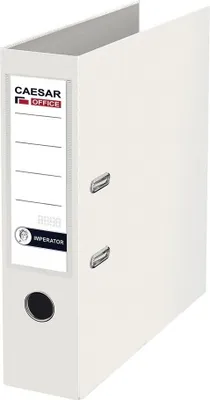 Image de Classeur à levier A4 Centra, semi-plastique, dos 7,5 cm, avec rail, blanc