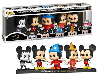 Zdjęcie produktu dla Funko Pop! Disney Archives Mickey - Zestaw 5 Ekskluzywnych Figurek Vinylowych