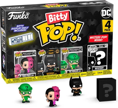 Image de Funko Pop! Bitty POP! DC Comics - Batman 85-lecie, Zestaw 4 Figur Dwóch Twarzy