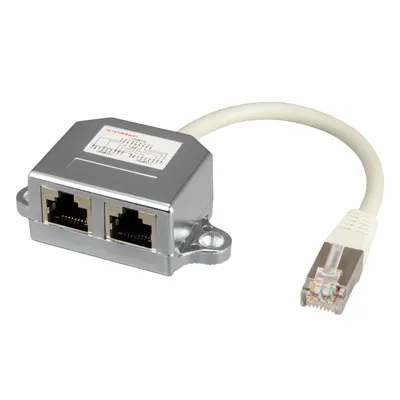 Produktbild von cat. 5e Patchkabeladapter Ethernet/Ethernet 0,1 m