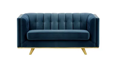 Produktbild von SLF24 - Zweisitzer-Sofa Vicenza - blau - Velluto 11