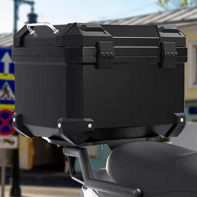 Zdjęcie produktu dla Motocyklowy Kufer Górny 45L ABS Motocyklowy Kufer Tylny Bagażnik Z Zamkiem Zabezpieczającym