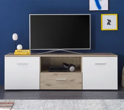 Produktbild von Lowboard BZ5095 Viking Eiche weiß TV-Board