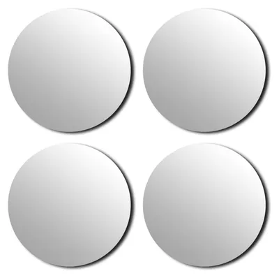 Produktbild von Tendance Spiegel Set rund 4 Stk Glas 20x20x0,2 cm Badezimmer Dekoration