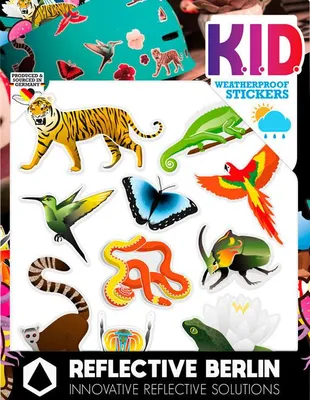 Produktbild von Reflective Berlin Reflexaufkleber K.I.D. Jungle