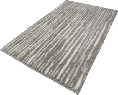 Produktbild von Batex Badematte Badteppich Badvorleger Duschvorleger Badezimmerteppich 60x100cm Dorina Jasmin Taupe