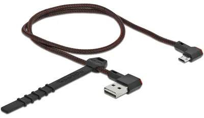 Obrázok produktu pre DeLOCK 85270, 0,5 m, USB A, Micro-USB B, USB 2.0, Čierna
