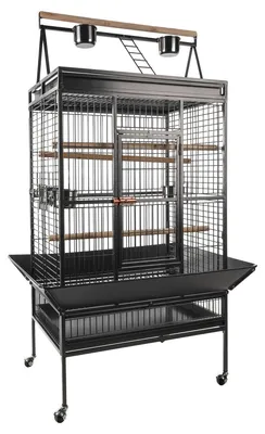 Image de Cage pour perroquets Flamingo, modèle Parko, couleur anthracite